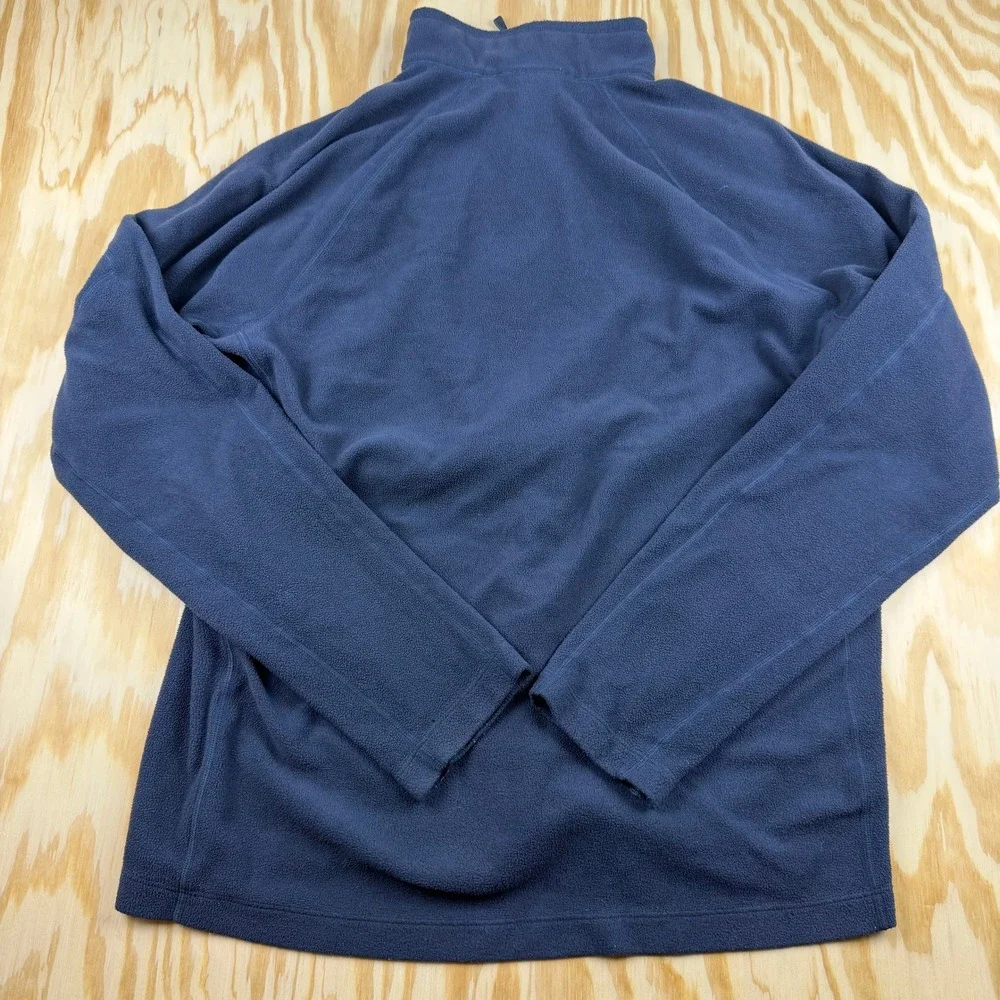 The North Face Mens FlashDry Quarter Zip Fleece Pullover Navy Blue Large C741